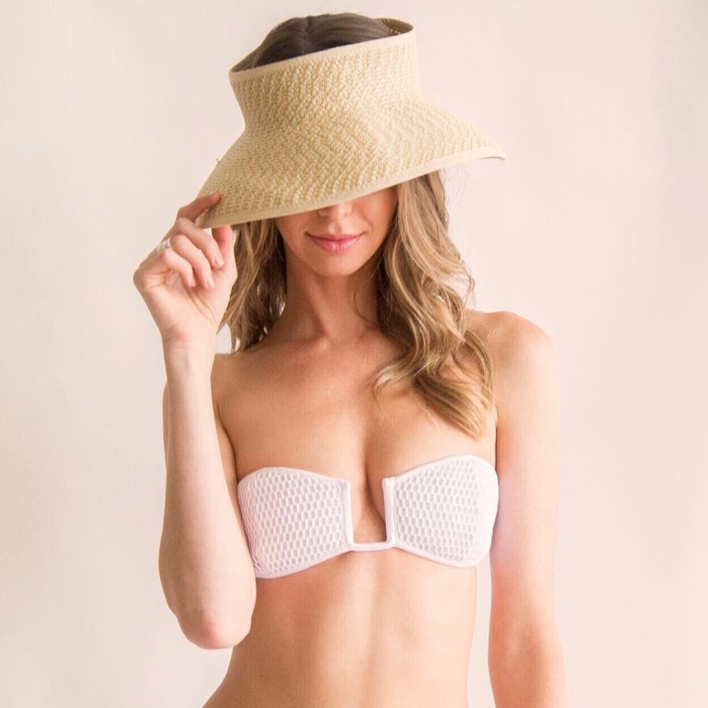 White Strapless Bikini